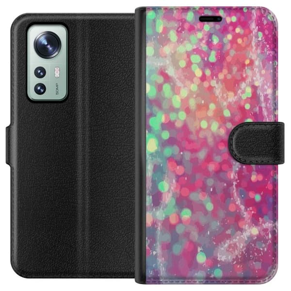 Yhteensopiva Lompakkokotelo Xiaomi 12 Kimalteleva