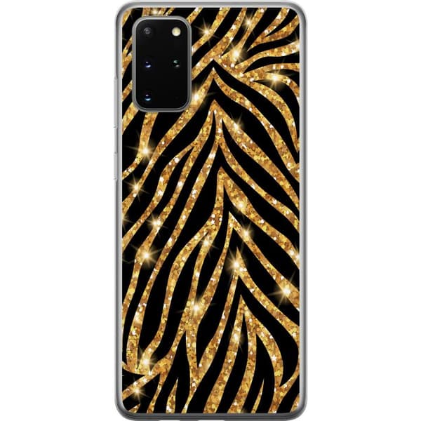 Kompatibelt Mobildeksel til Samsung Galaxy S20+ Gull & Glitter