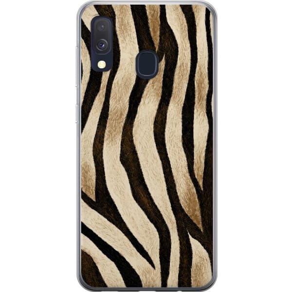 Kompatibelt Mobilskal till Samsung Galaxy A40 Zebra Muse