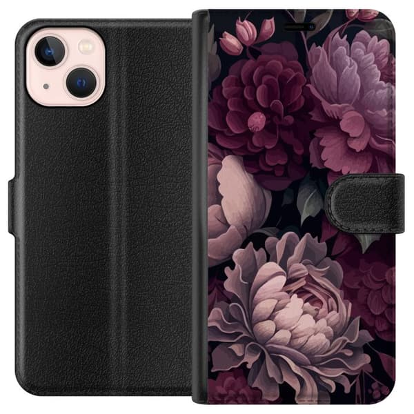 Kompatibelt Plånboksfodral till Apple iPhone 13 mini Blommor
