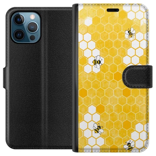 Kompatibel Tegnebogsetui til Apple iPhone 12 Pro Max Bin och honungskaka