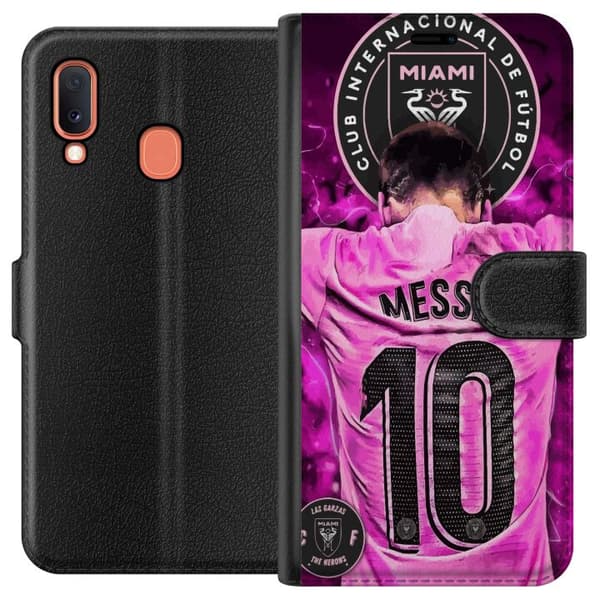 Kompatibelt Lommeboketui til Samsung Galaxy A20e Messi