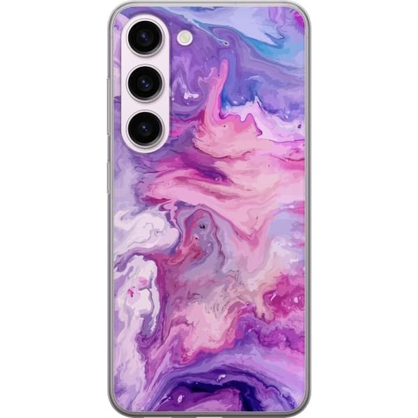 Kompatibelt Mobilskal till Samsung Galaxy S23 Marmor Lila