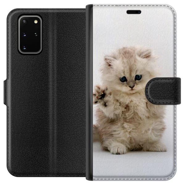 Kompatibelt Plånboksfodral till Samsung Galaxy S20+ Katt