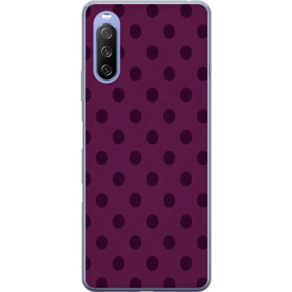 Kompatibelt Mobilskal till Sony Xperia 10 III Lite Plum Dots