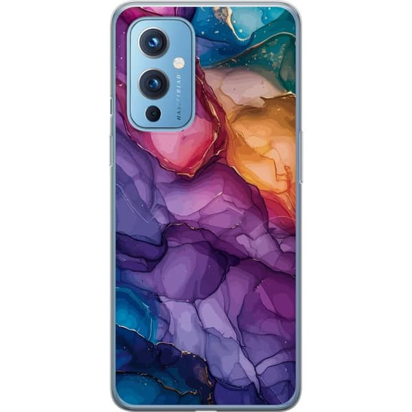 Kompatibelt Mobildeksel til OnePlus 9 Fargerike steiner