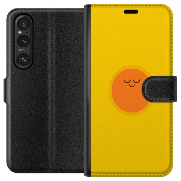 Kompatibelt Lommeboketui til Sony Xperia 1 V Sovande solfigur
