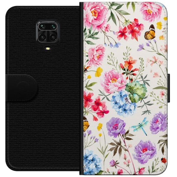 Kompatibelt Plånboksfodral till Xiaomi Redmi Note 9S Bloom Society