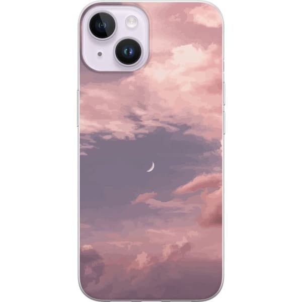 Kompatibel Mobilcover til Apple iPhone 14 Plus Pink Himmel