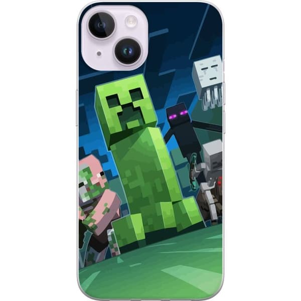 Kompatibel Mobilcover til Apple iPhone 14 MineCraft