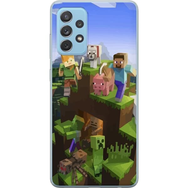 Kompatibelt Mobildeksel til Samsung Galaxy A52 5G MineCraft