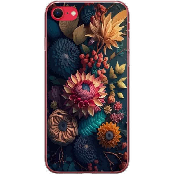 Kompatibelt Mobildeksel til Apple iPhone SE (2022) Blommor