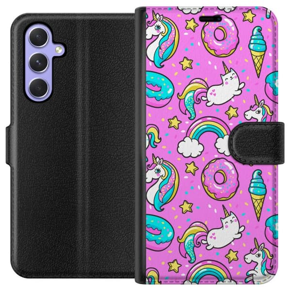 Kompatibelt Plånboksfodral till Samsung Galaxy A54 Unicorn