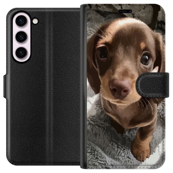 Kompatibel Tegnebogsetui til Samsung Galaxy S23+ Sød Hund