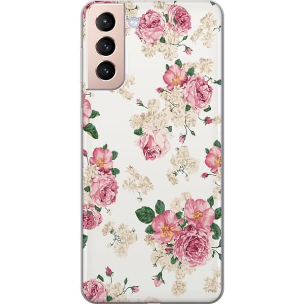 Kompatibelt Mobildeksel til Samsung Galaxy S21 Retro Blomster