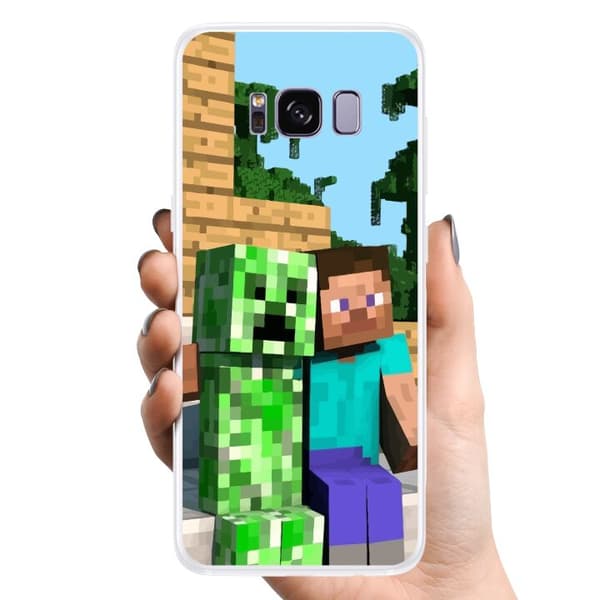 Kompatibelt Mobildeksel til Samsung Galaxy S8 MineCraft
