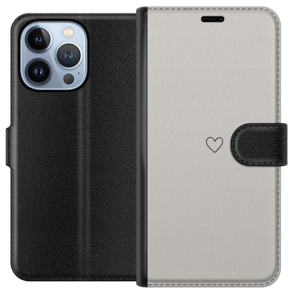 Kompatibelt Plånboksfodral till Apple iPhone 13 Pro Hjärta