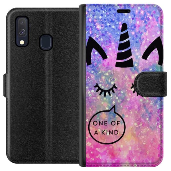 Kompatibelt Plånboksfodral till Samsung Galaxy A40 Unicorn