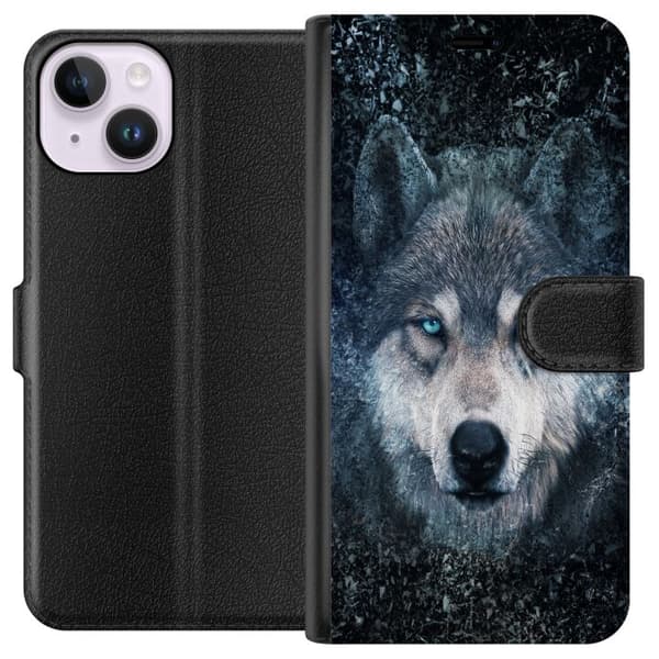 Kompatibelt Plånboksfodral till Apple iPhone 14 Varg