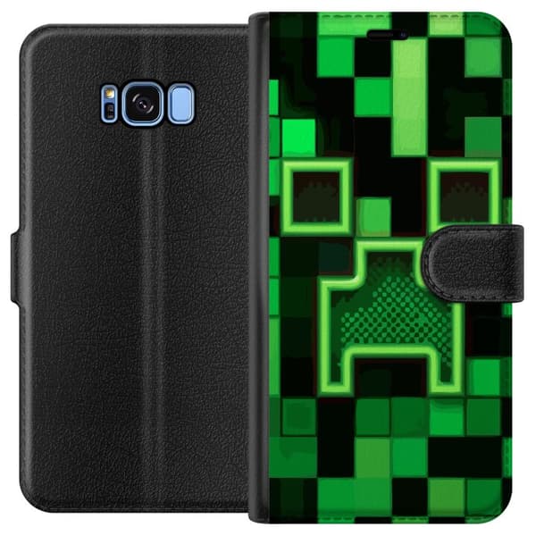 Kompatibelt Plånboksfodral till Samsung Galaxy S8 Minecraft