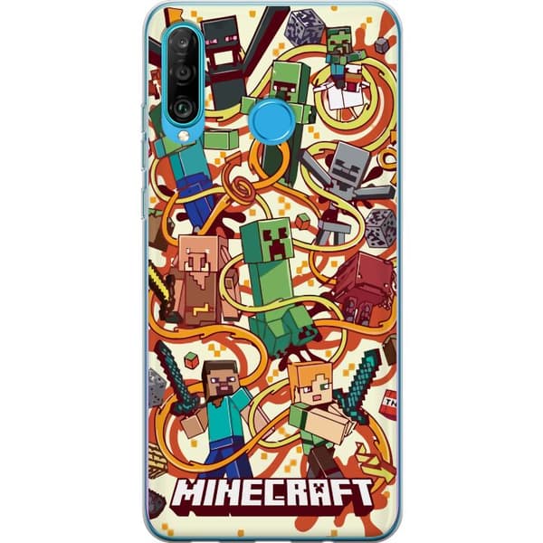 Kompatibelt Mobilskal till Huawei P30 lite Minecraft