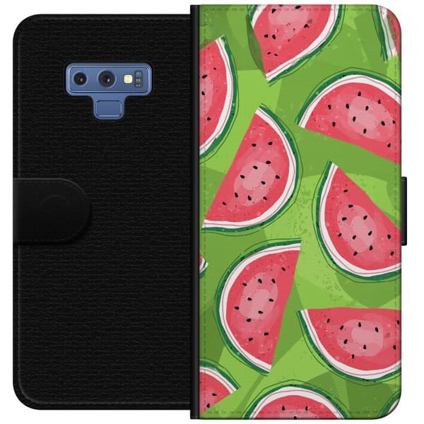 Kompatibelt Plånboksfodral till Samsung Galaxy Note9 Vattenmelon