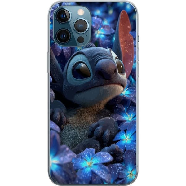 Kompatibel Mobilcover til Apple iPhone 12 Pro Max Stitch Blandt Blå Blomster