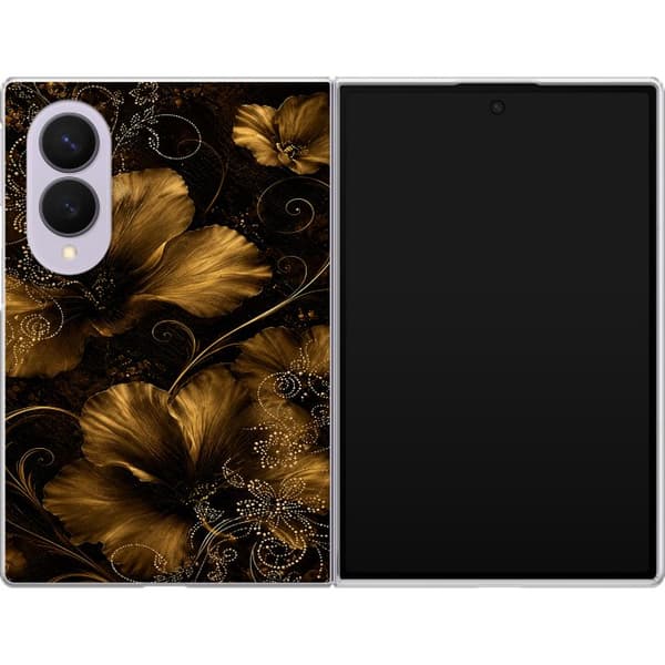 Kompatibel Mobilcover til Samsung Galaxy Z Fold8 Gylden blomstring