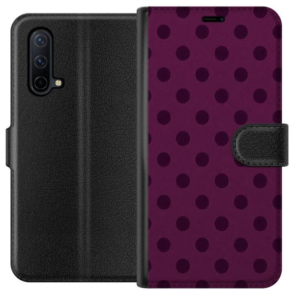 Kompatibelt Plånboksfodral till OnePlus Nord CE 5G Plum Dots