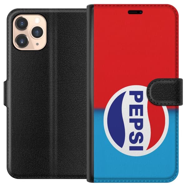 Kompatibel Tegnebogsetui til Apple iPhone 11 Pro Ikonisk Pepsi-design
