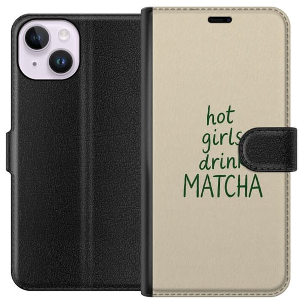 Kompatibelt Lommeboketui til Apple iPhone 15 Matcha Klubb