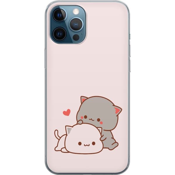 Kompatibelt Mobilskal till Apple iPhone 12 Pro Kawaii Katt
