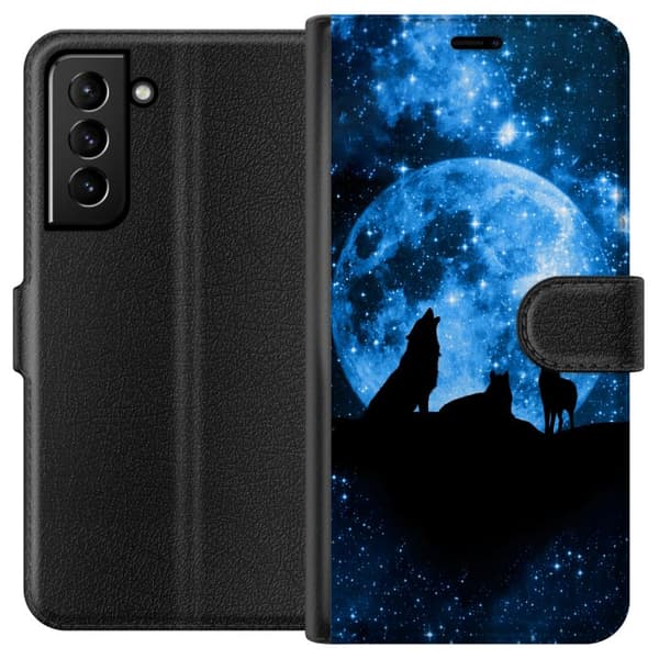 Kompatibelt Lommeboketui til Samsung Galaxy S21+ 5G Ulv
