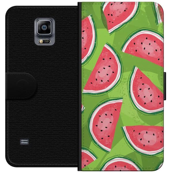 Kompatibelt Plånboksfodral till Samsung Galaxy Note 4 Vattenmelon