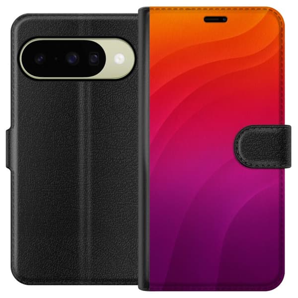 Kompatibel Tegnebogsetui til Google Pixel 10 Sunset Waves