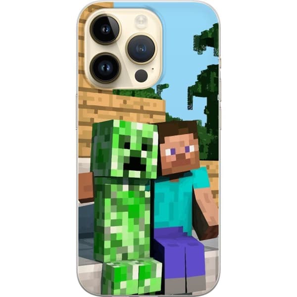 Kompatibel Mobilcover til Apple iPhone 14 Pro MineCraft