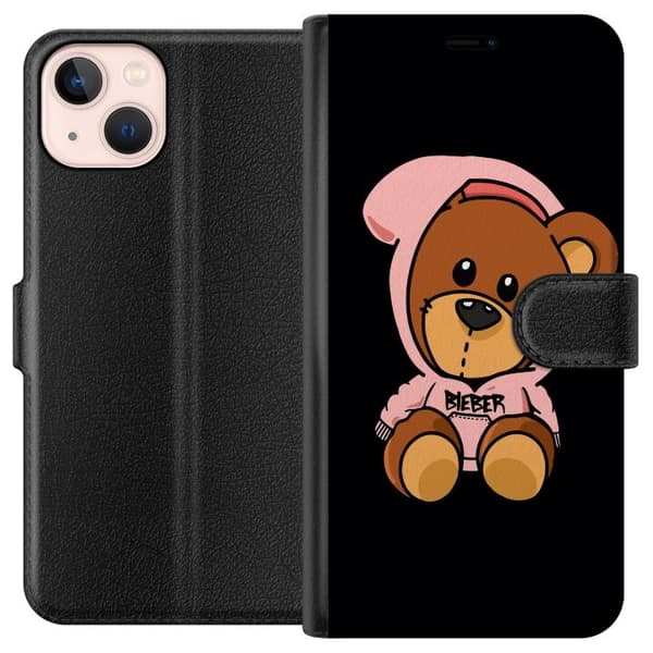 Kompatibelt Plånboksfodral till Apple iPhone 13 mini Teddybjörn Bieber