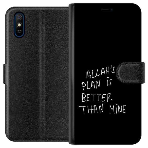 Kompatibelt Plånboksfodral till Xiaomi Redmi 9A Allahs plan är bättre än min