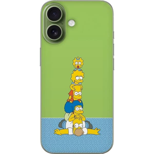 Kompatibelt Mobildeksel til Apple iPhone 17 Simpsonfamiljen staplad