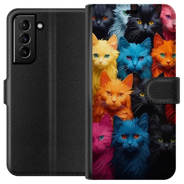 Kompatibel Tegnebogsetui til Samsung Galaxy S21+ 5G Katte