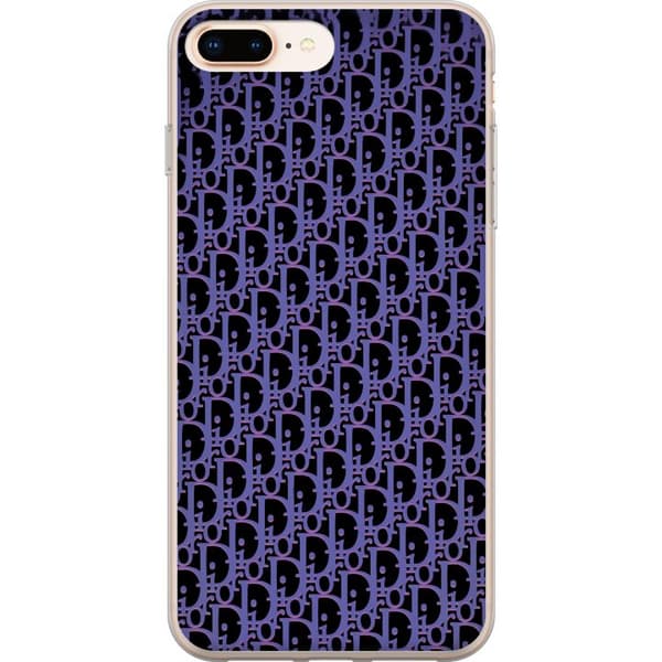 Kompatibel Mobilcover til Apple iPhone 8 Plus Moderne luksuriøst monogram i enkel design