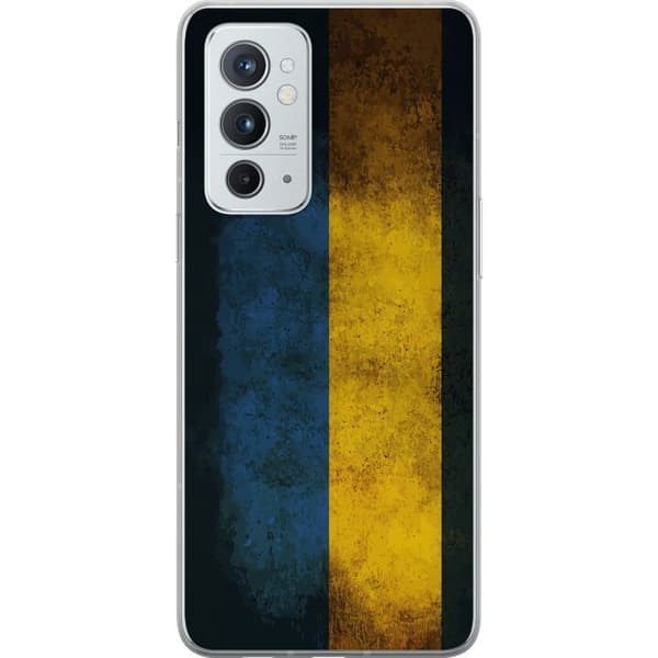 Kompatibelt Mobildeksel til OnePlus 9RT 5G Ukrainsk flagg med rustikk, vintageinspirert design