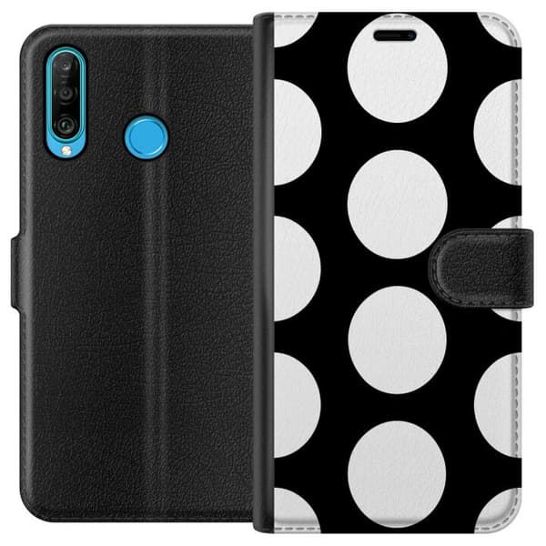Kompatibelt Plånboksfodral till Huawei P30 lite Mono Pop