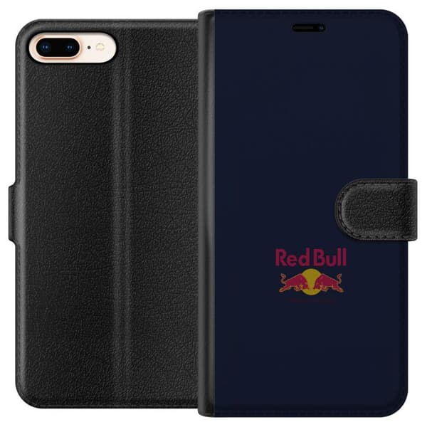 Kompatibelt Plånboksfodral till Apple iPhone 8 Plus Stilren racinginspirerad design