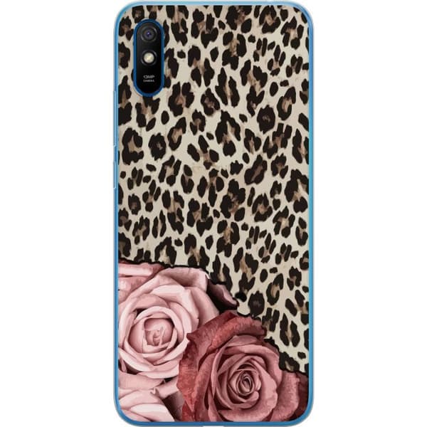 Kompatibelt Mobildeksel til Xiaomi Redmi 9A Leopards Rose