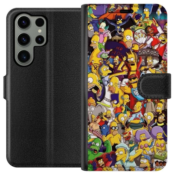 Kompatibel Tegnebogsetui til Samsung Galaxy S23 Ultra Simpsons