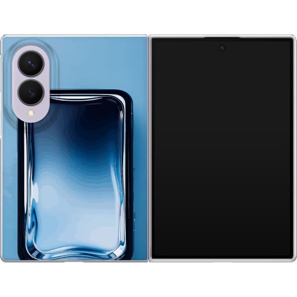 Kompatibelt Mobildeksel til Samsung Galaxy Z Fold8 Blå glaseffekt