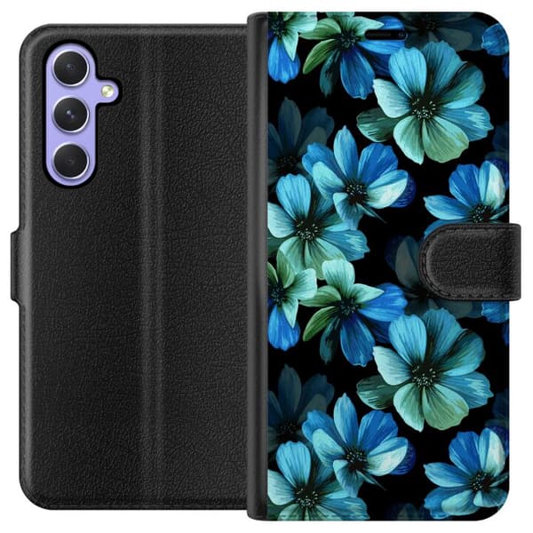 Kompatibelt Lommeboketui til Samsung Galaxy A54 Blomster