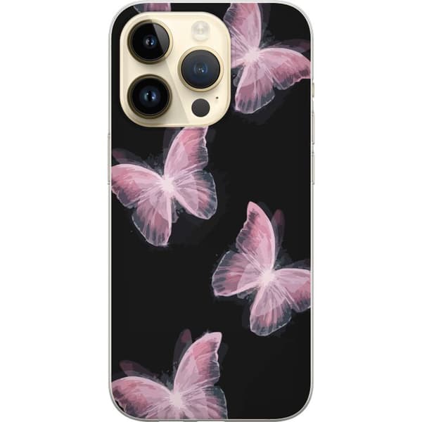 Kompatibel Mobilcover til Apple iPhone 14 Pro Sommerfugle