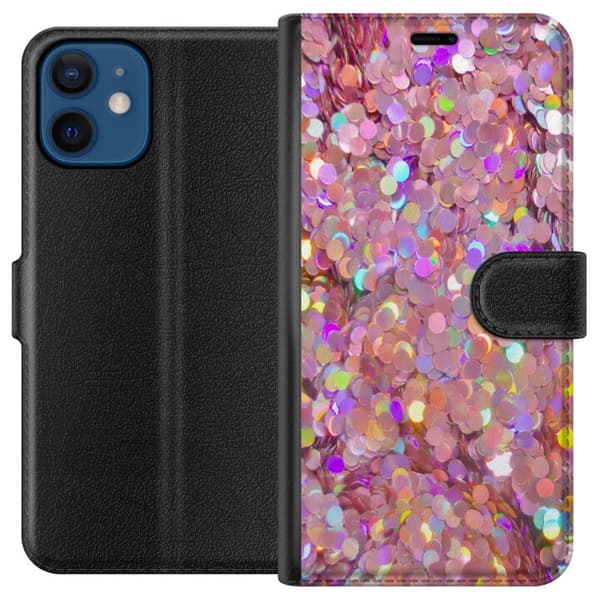 Yhteensopiva Lompakkokotelo Apple iPhone 12 mini Kimalteleva